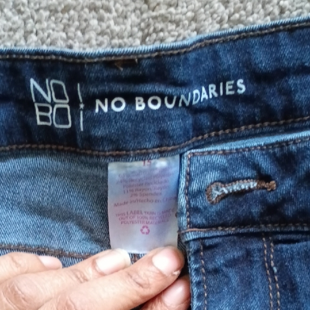 No Boundaries Women's Dark Blue Denim Jeans